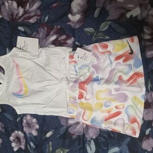 Nike Kids' Colorful Tank and Skirt Set